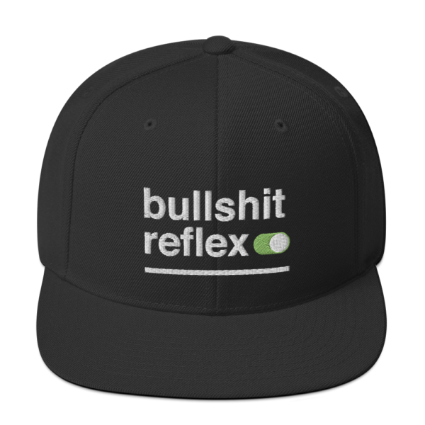 sarcastic quotes i call bullshit reflex snapback hat